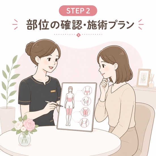 脂肪冷却_部位の確認・施術プラン