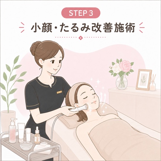 小顔・たるみ改善_小顔たるみ改善施術